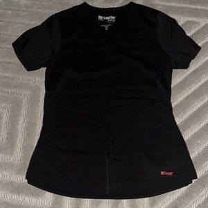 Grey's Anatomy Black V-Neck Scrub Top